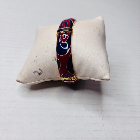 KJL KENNETH JAY LANE Abstract Print Clamper Bracelet - Picture 5 of 8